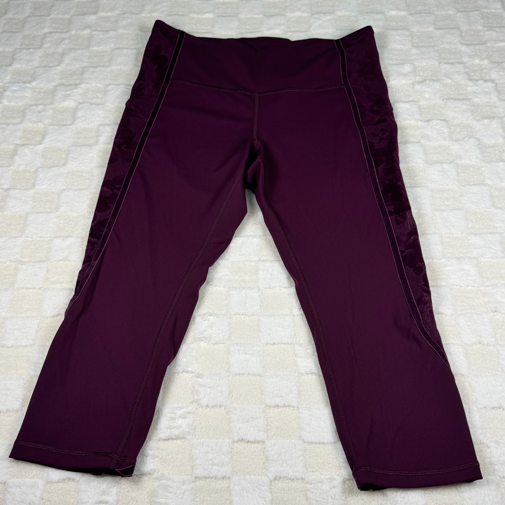 lululemon athletica Plum Purple Cropped Leggings